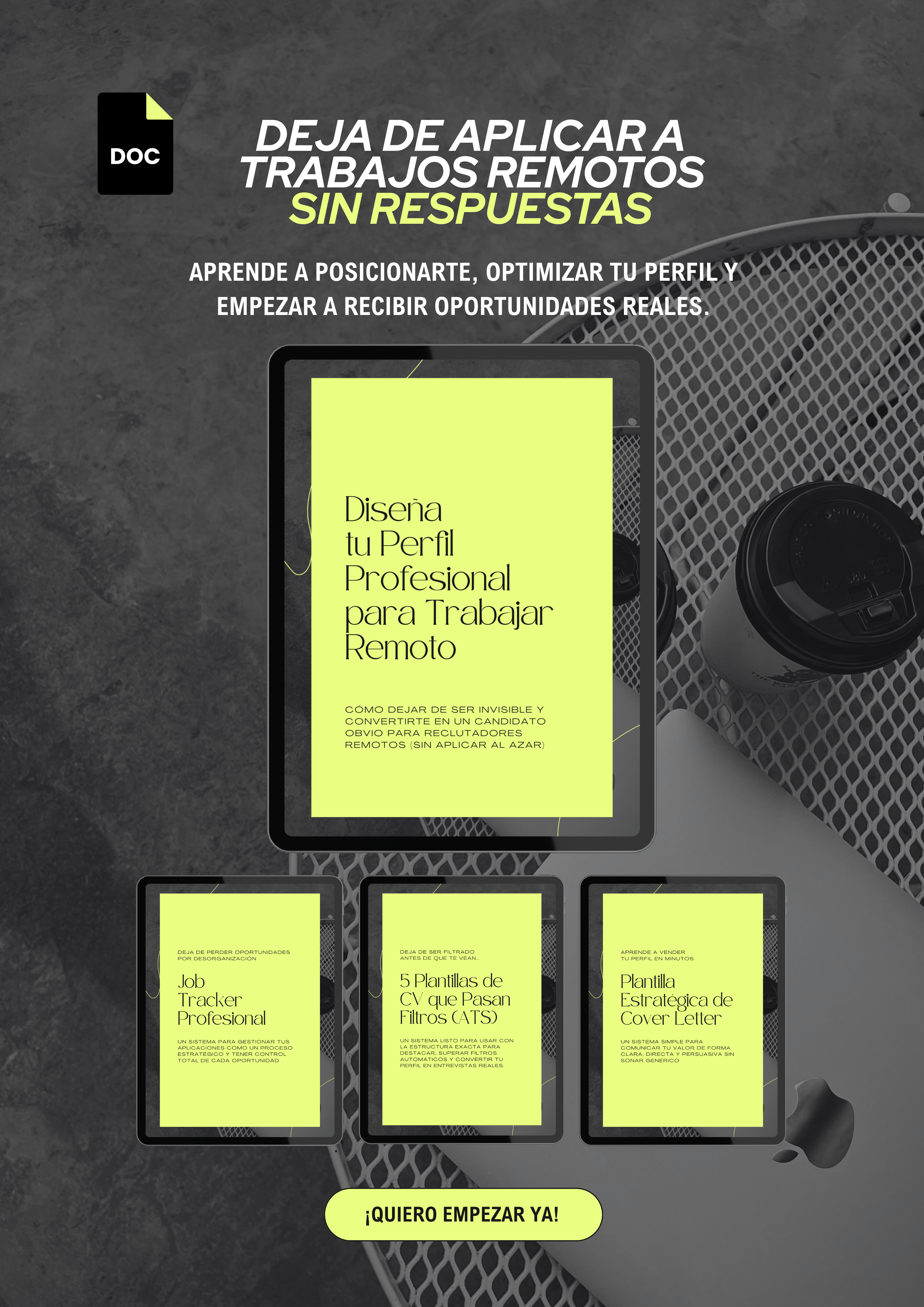 Deja de sentirte perdido/a, invisible o “no suficientemente listo/a” para aplicar a trabajos remotos.