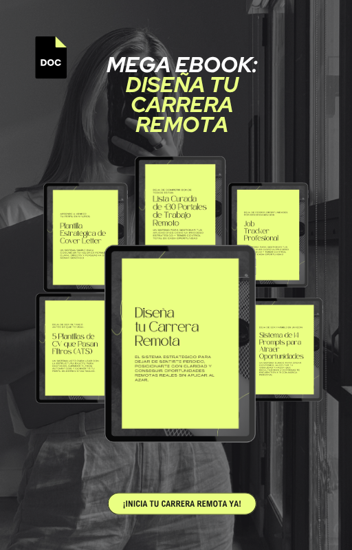 Mega Ebook: El Sistema Estratégico para Diseñar tu Carrera Remota